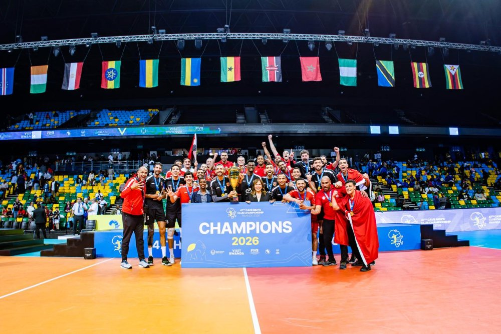 ‎Al Ahly SC yegukanye Shampiyona Nyafurika ya Volleyball itsinze Police VC