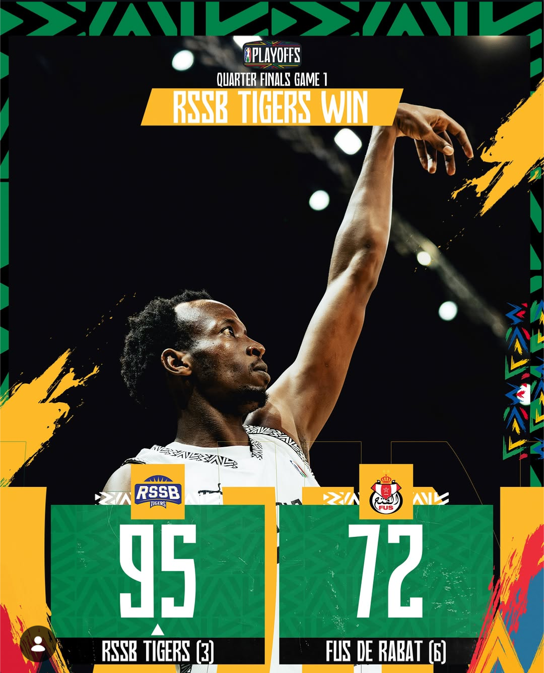 BAL 2026: Leonard Randall II yatsinze amanota 38, RSSB Tigers inyagira FUS Rabat 95-72