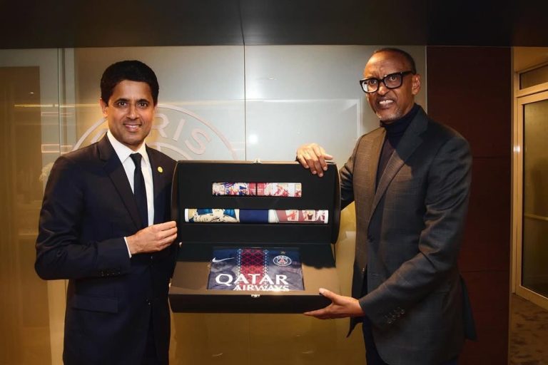 ‎Perezida Kagame yashimiye PSG yisubije Igikombe cya UEFA Champions League itsinze Arsenal