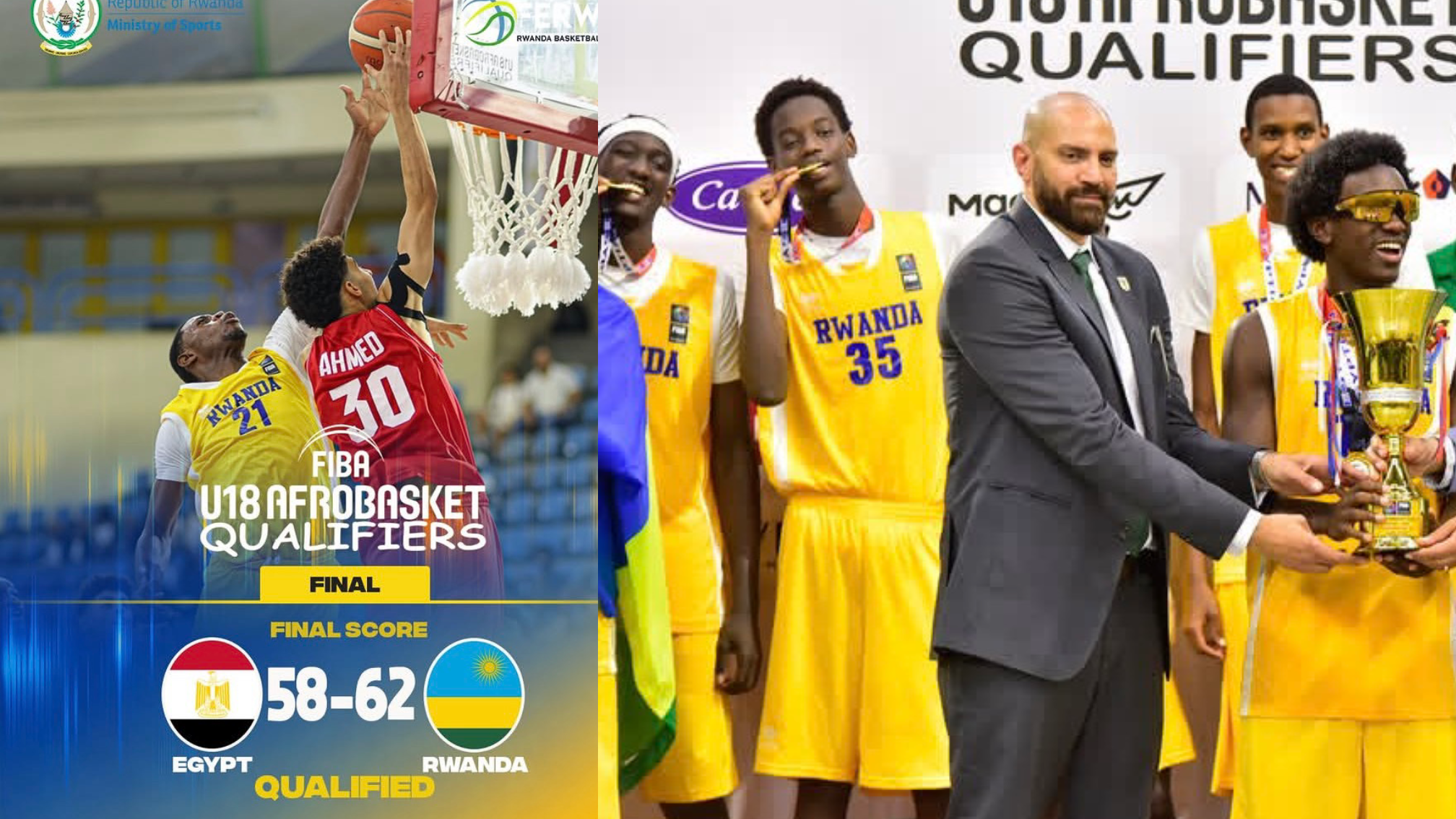 U Rwanda rwegukanye igikombe cya FIBA U18 AfroBasket Zone 5 2026, rwandika amateka yo kongera gutsinda Misiri