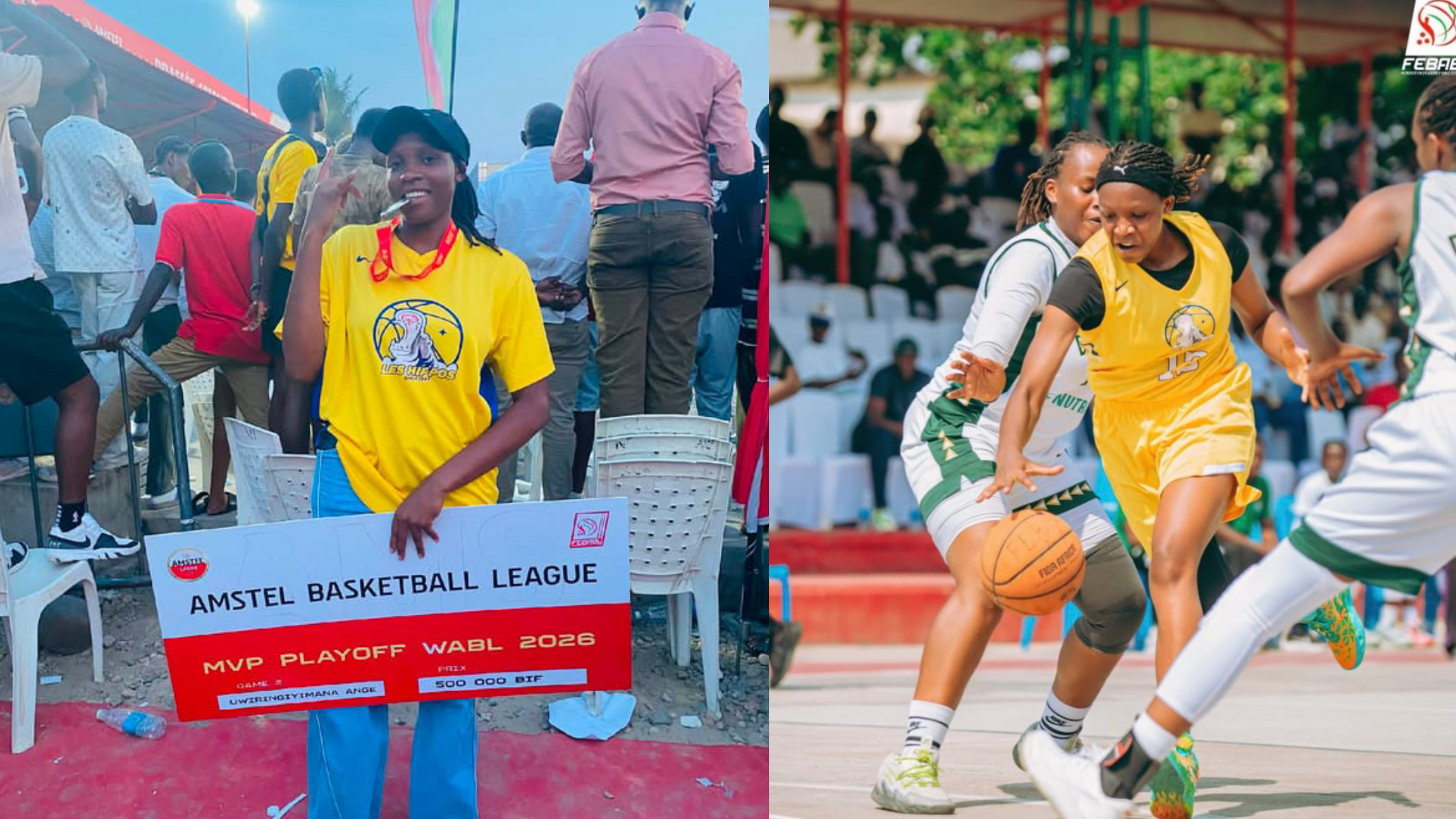 Uwiringiyimana Ange yanditse amateka mu Burundi,aba MVP wa Playoffs ahabwa 500,000 BIF